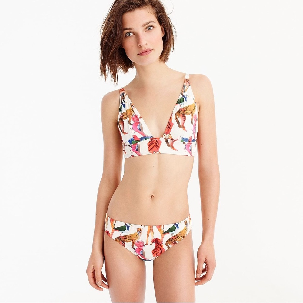 J. CREW Ratti Animal Print Bikini Bottoms
